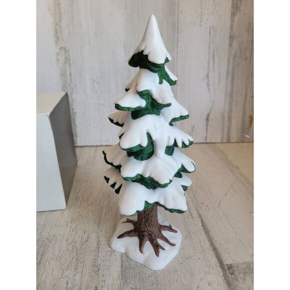 Dept 56 52183 Village porcelain pine large village accessory xmas - Picture 5 of 7
